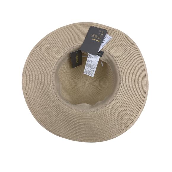 Style & Co. Basic Straw Adjustable Packable Floppy Hat - Picture 3 of 5